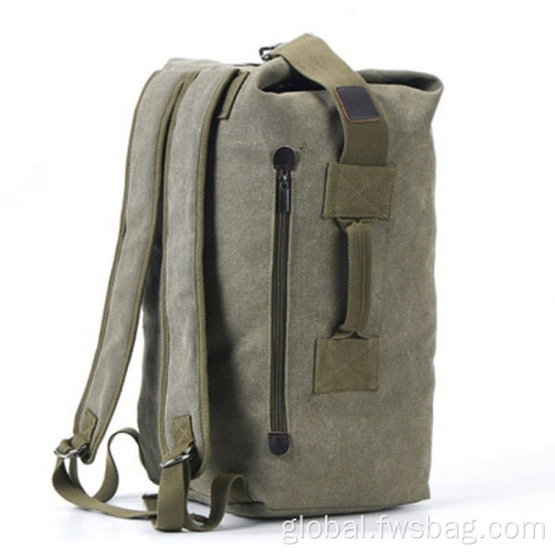 Leather Backpack Custom Fashion large capacity outdoor sports canvas hiking Supplier